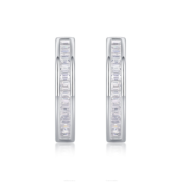 1The Dawn Of Luxury Fashion Diamond Earrings Earrings Studded With Mosan Diamond Silver Jewelry Prohibit TikTok sales - 5 - CJ