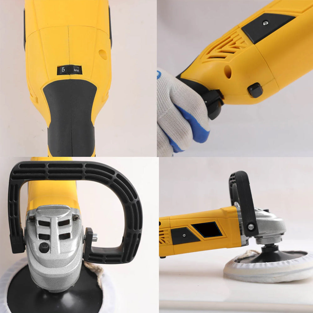 2000W Electric Polisher Car Sander Machine Kit Buffer Pad Sponge Polishing Waxer - 5 - CJ