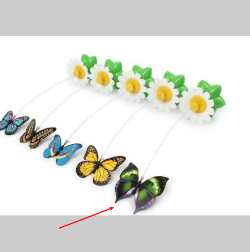Electric Automatic Rotating Flower Pet Products - 0 - CJ - green - butterfly - CJJJCWMY00014 - green - butterfly