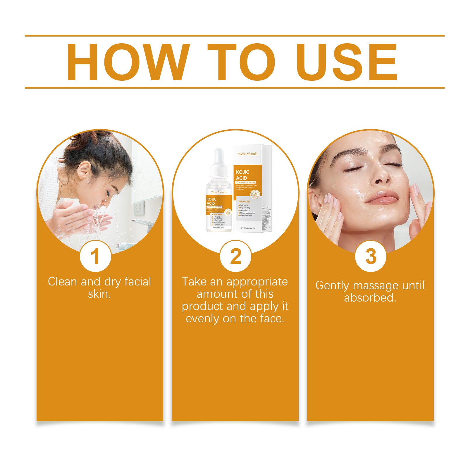 West&Month Turmeric Acid Essence Hydrating Skin Skin Natural Shine Moisturizing Facial Essence - 5 - CJ