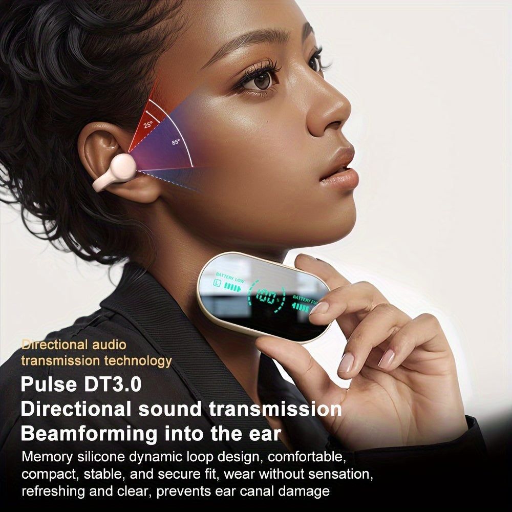 Wireless Open - back Headphones, Bluetooth Clip - on Earbuds, Sports Headphones, Ultra - lonoBattery Life, Unisex, Suitable For Everyday Wear, Christmas Gift, Birthday Gift. - 5 - CJ