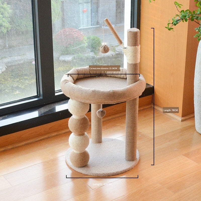 All - in - One Sisal Cat Tree That Doesnt Shed Fluff - 0 - CJ