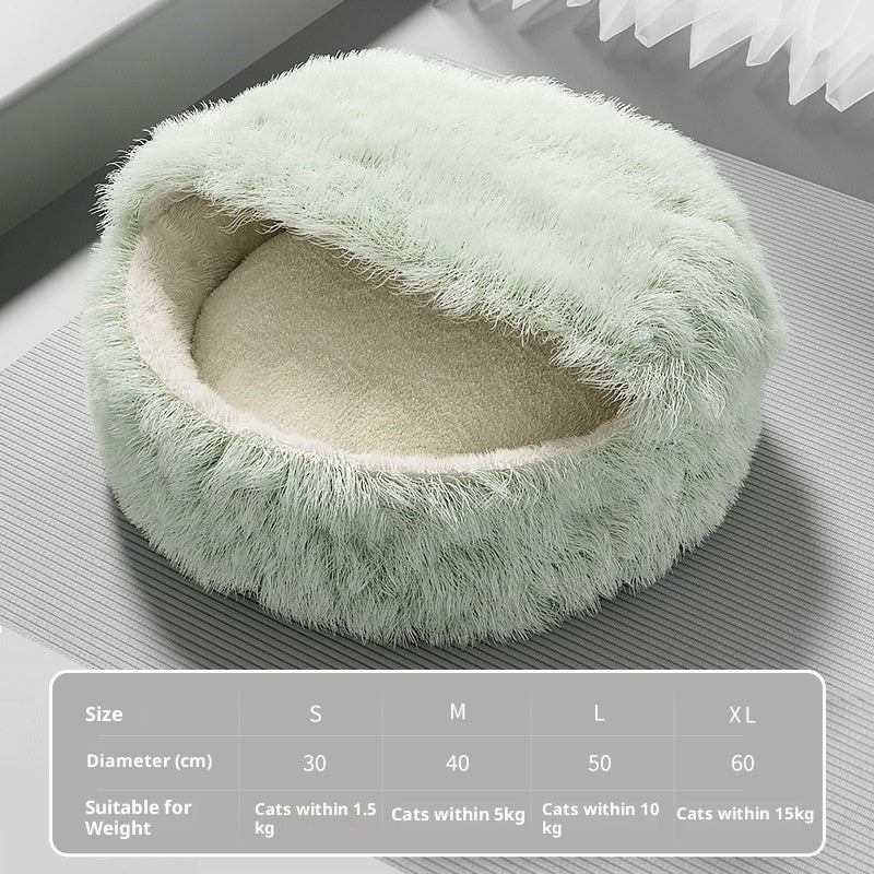 Warm Closed Wrapped Cat Sleeping Nest - 0 - CJ