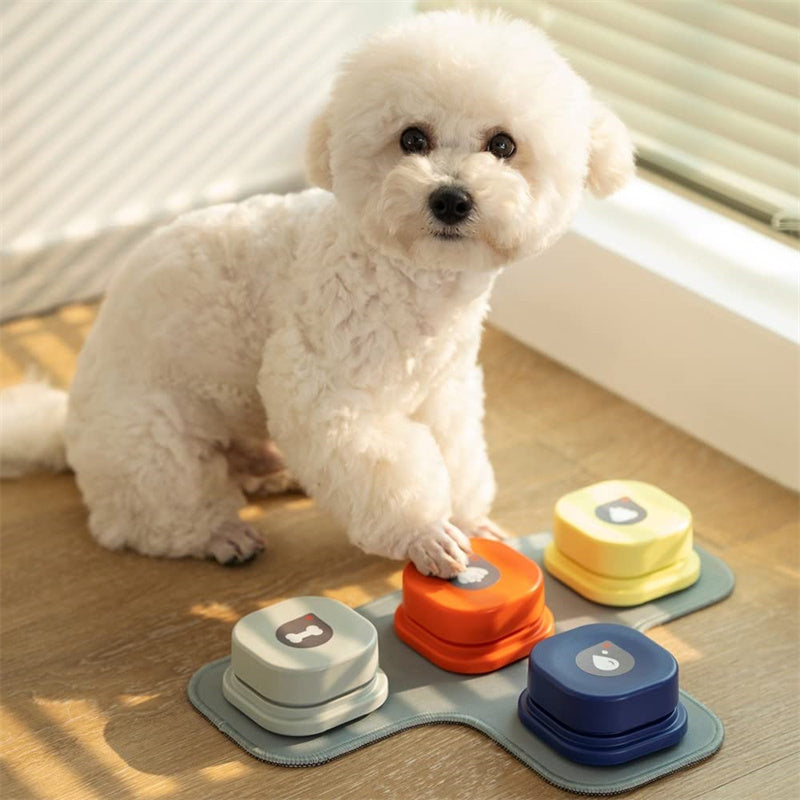 4 Colors Pet Communication Button One - click Prevent Physical Inactivity Recordable Dog Talking Button Toy Cat Toy Pet Products - 0 - CJ