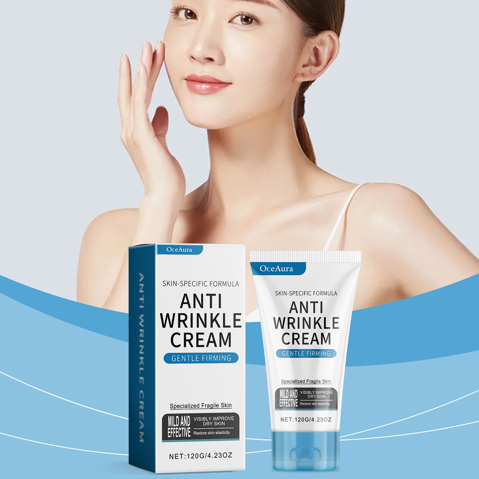 OceAura Gentle Firming Anti - Wrinkle Cream Moisturizes Skin, Moisturizes Skin, Lightens Fine Lines, Firming And Moisturizing Body Cream - 5 - CJ