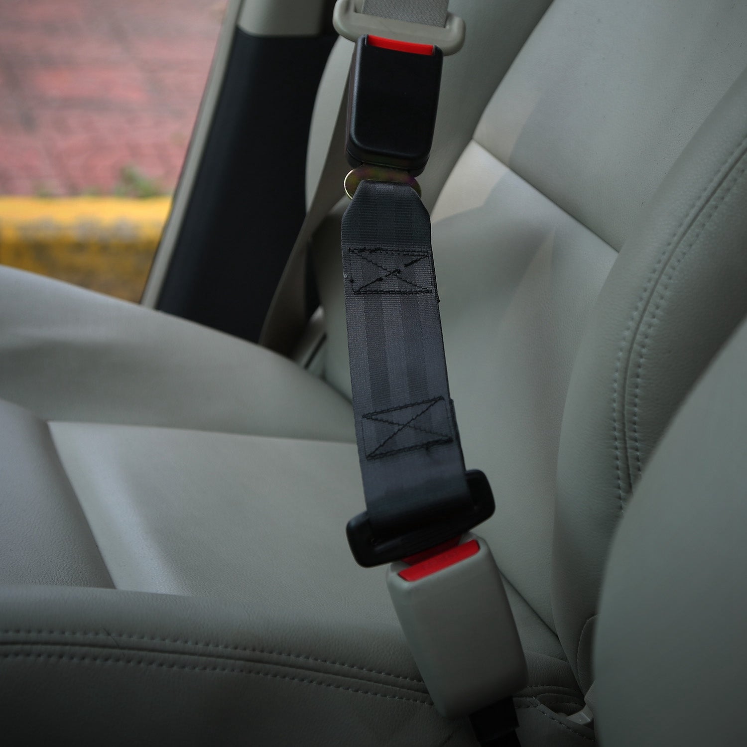 2Pcs Car Seat Belt Extender 14.37in Buckle Tongue Webbing Extension Safety Belt Auto Belt Clip Lengthening - 5 - CJ
