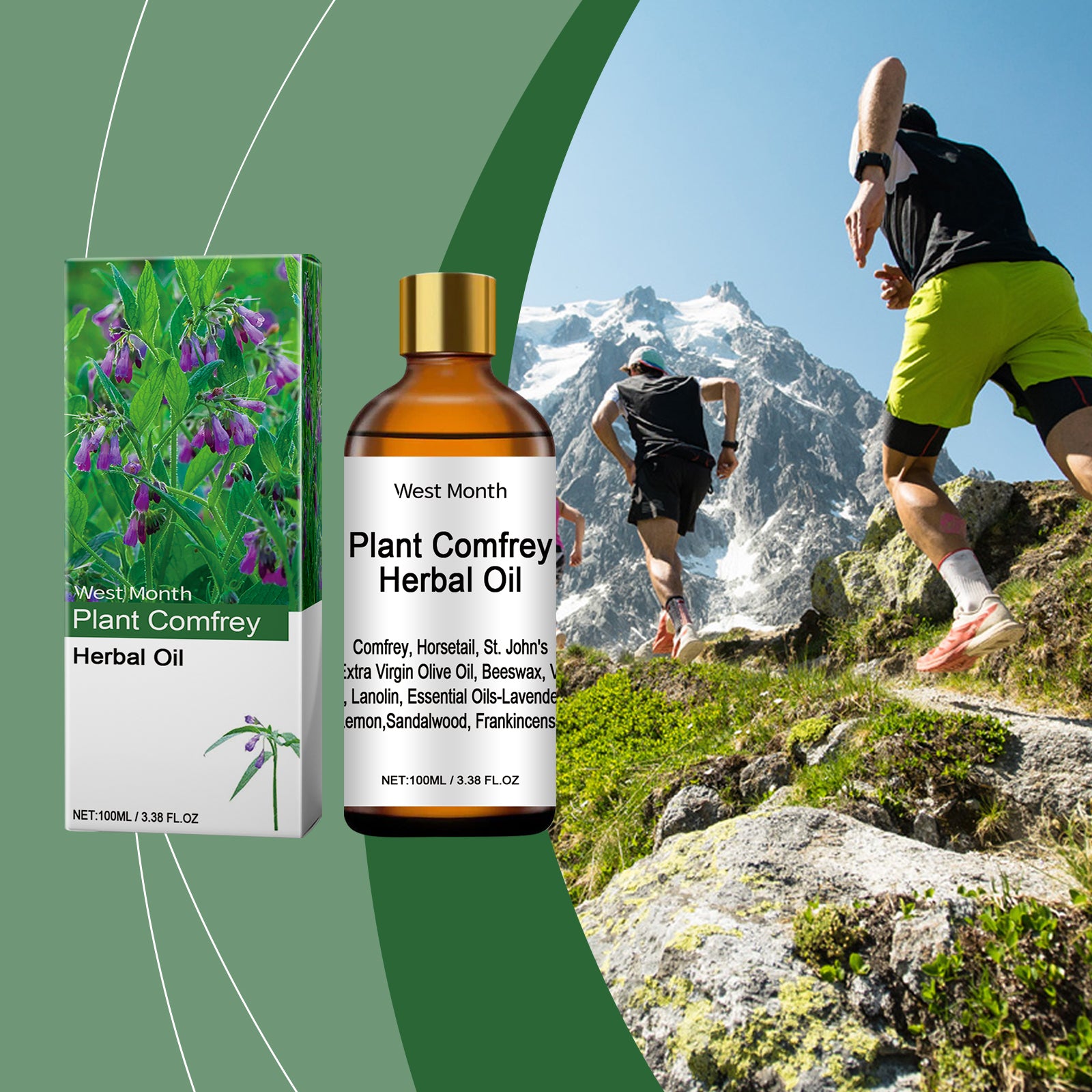 West&Month Herbal Compost Oil, Massage Moisturizing Joint Massage Essential Oil Daily Joint Care Essential Oil - 5 - CJ