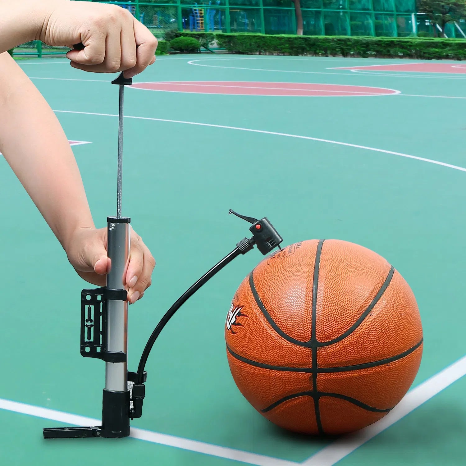 Mini Bike Portable Bicycle Tire Inflator Ball Air W Mount Frame For Mountain Road Bike - 5 - CJ