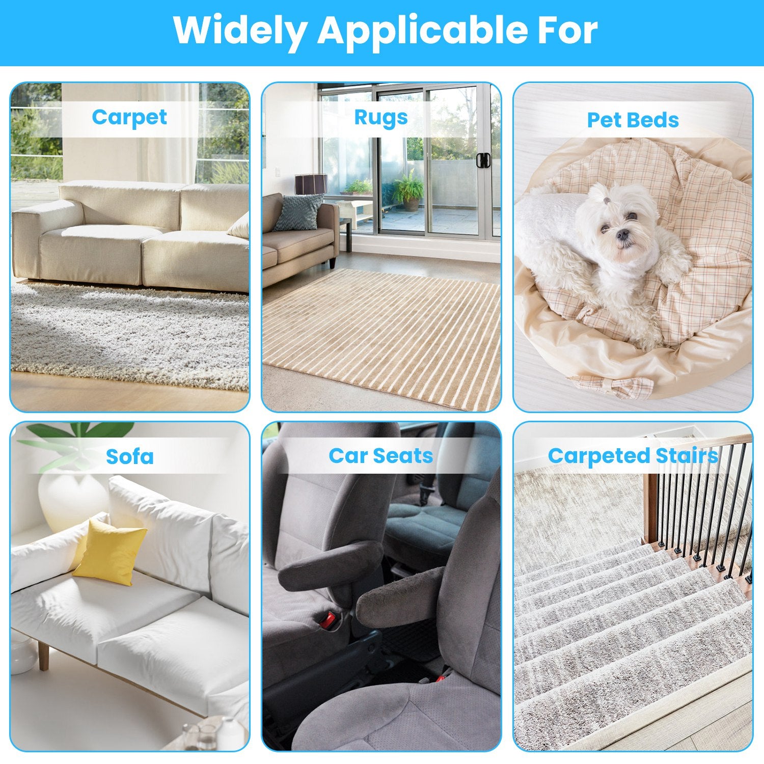 1Pc Pet Hair Removal Rake With 54.33in Adjustable Telescopic Rod Multi - Fabric Dog Cat Hair Scraper Lint Shaver For Carpet Rug Clothes Couch - 5 - CJ
