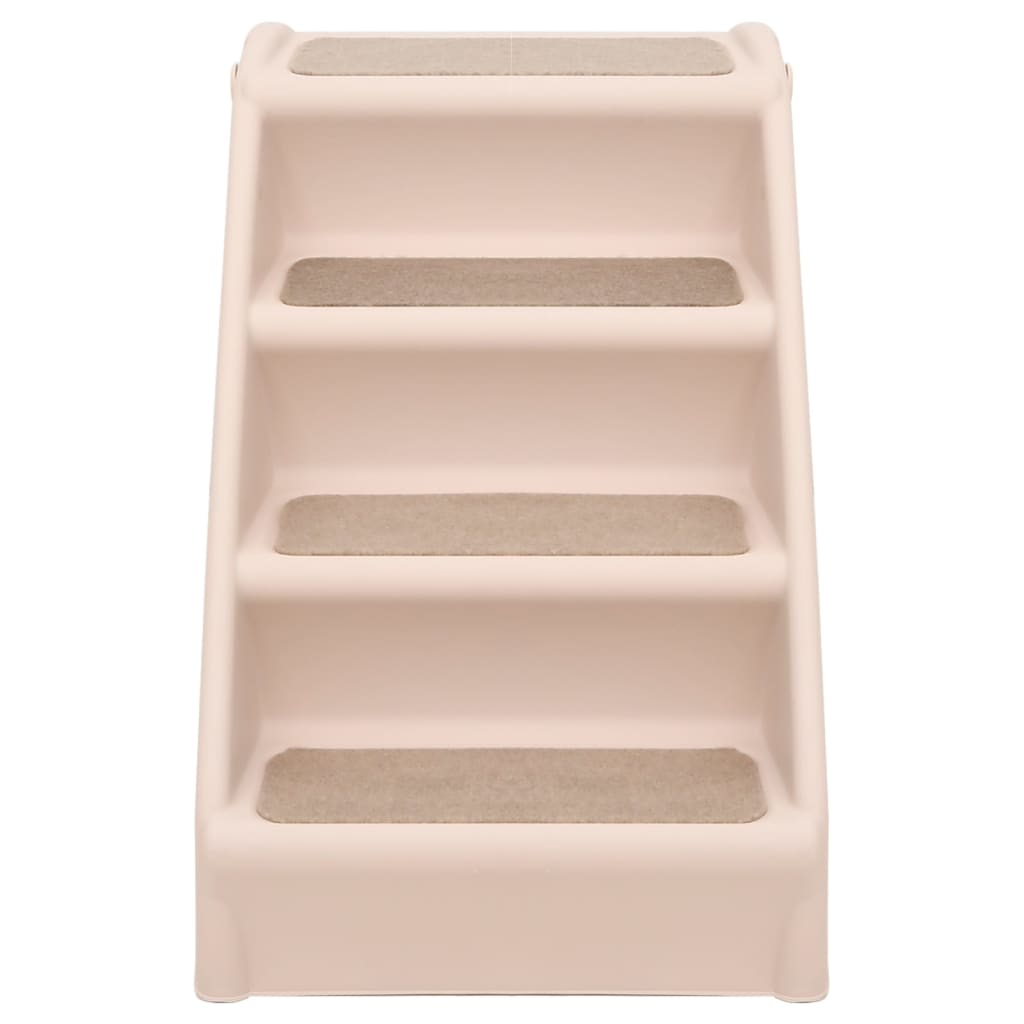Foldable Dog Stairs Cream 62x40x49.5 cm Dog Stairs - 5 - cjdroshippping