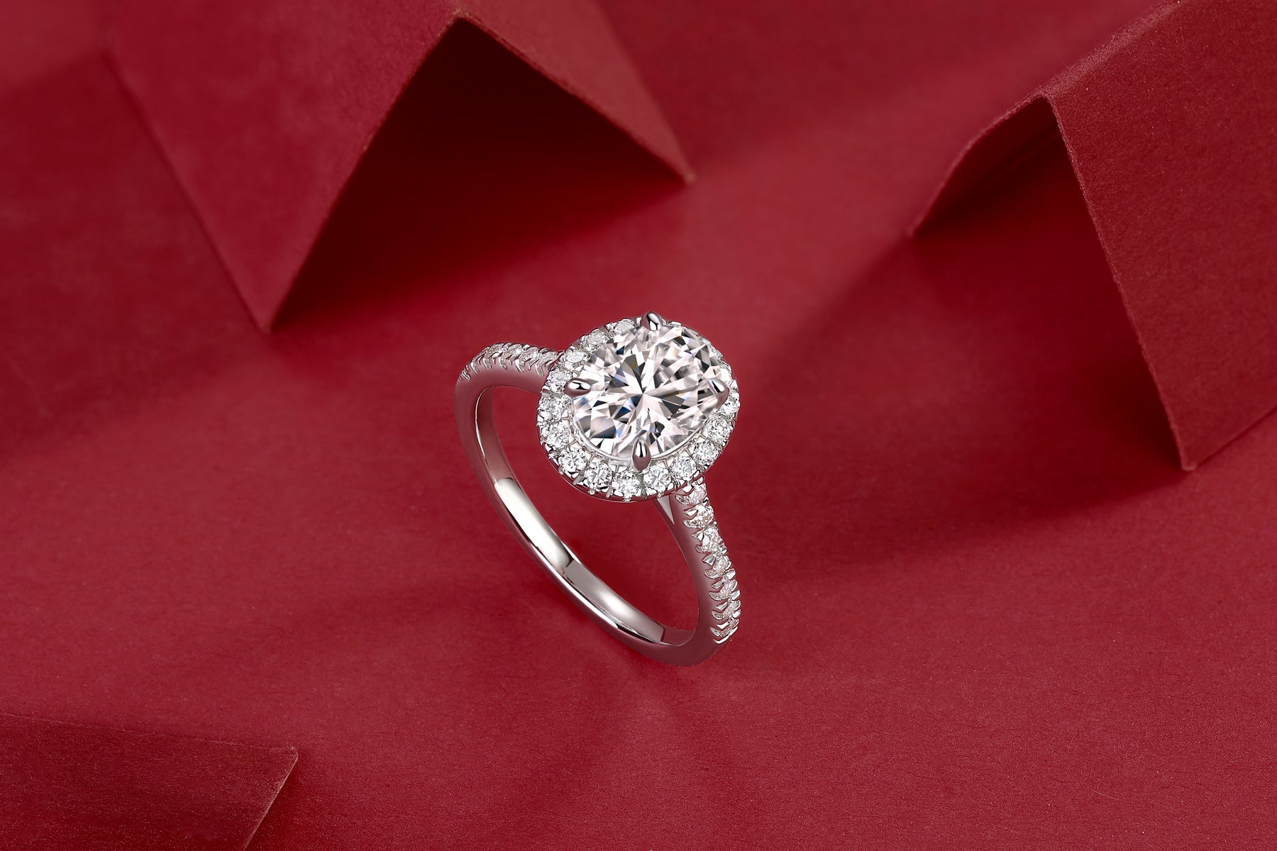 1Audrey Large Diamond Ring Luxury Fashion Set Moissanite Silver Ring Prohibit Tk Sales - 5 - CJ