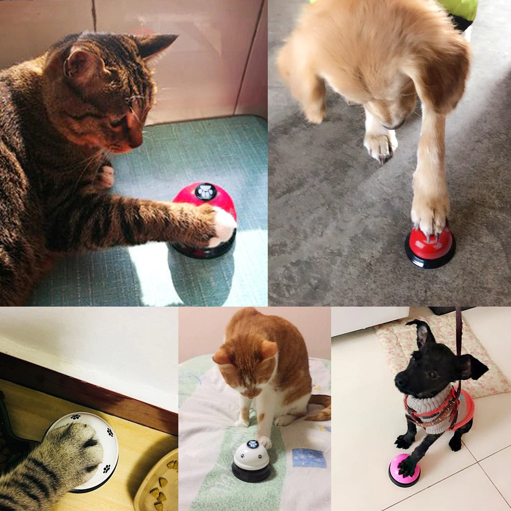 Dog Training Bell, Dog Puppy Pet Potty Training Bells, Dog Cat Door Bell Tell Bell With Non - Skid Rubber Base - 5 - CJ