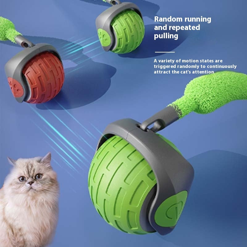 New Interactive Cat Toys Ball Auto Electric Rolling Ball Toys For Cat Kitty Pets Smart Automatic Teaser USB Rechargeable Cat Toy Pet Products - 0 - CJ