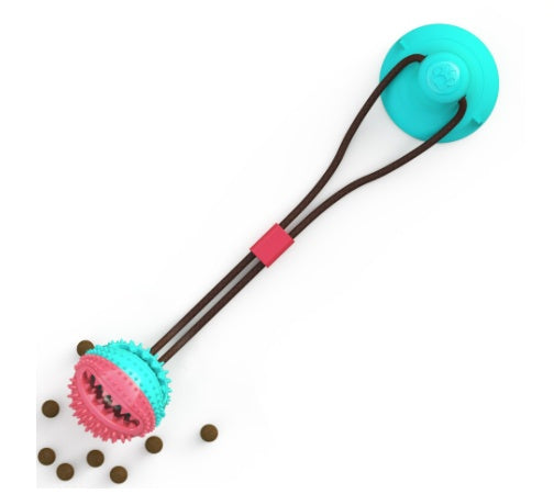 Dog Toys Silicon Suction Cup Tug Interactive Dog Ball Toy For Pet Chew Bite Tooth Cleaning Toothbrush Feeding Pet Supplies - 0 - CJ
