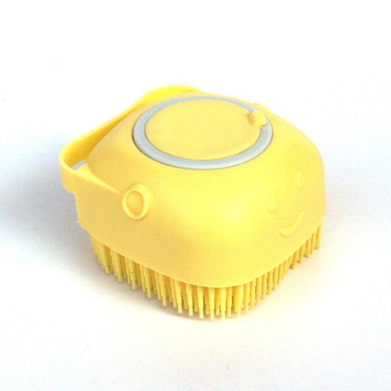 Silicone Dog Bath Massage Gloves Brush Pet Cat Bathroom Cleaning Tool Comb Brush For Dog Can Pour Shampoo Dog Grooming Supplies - 0 - CJ