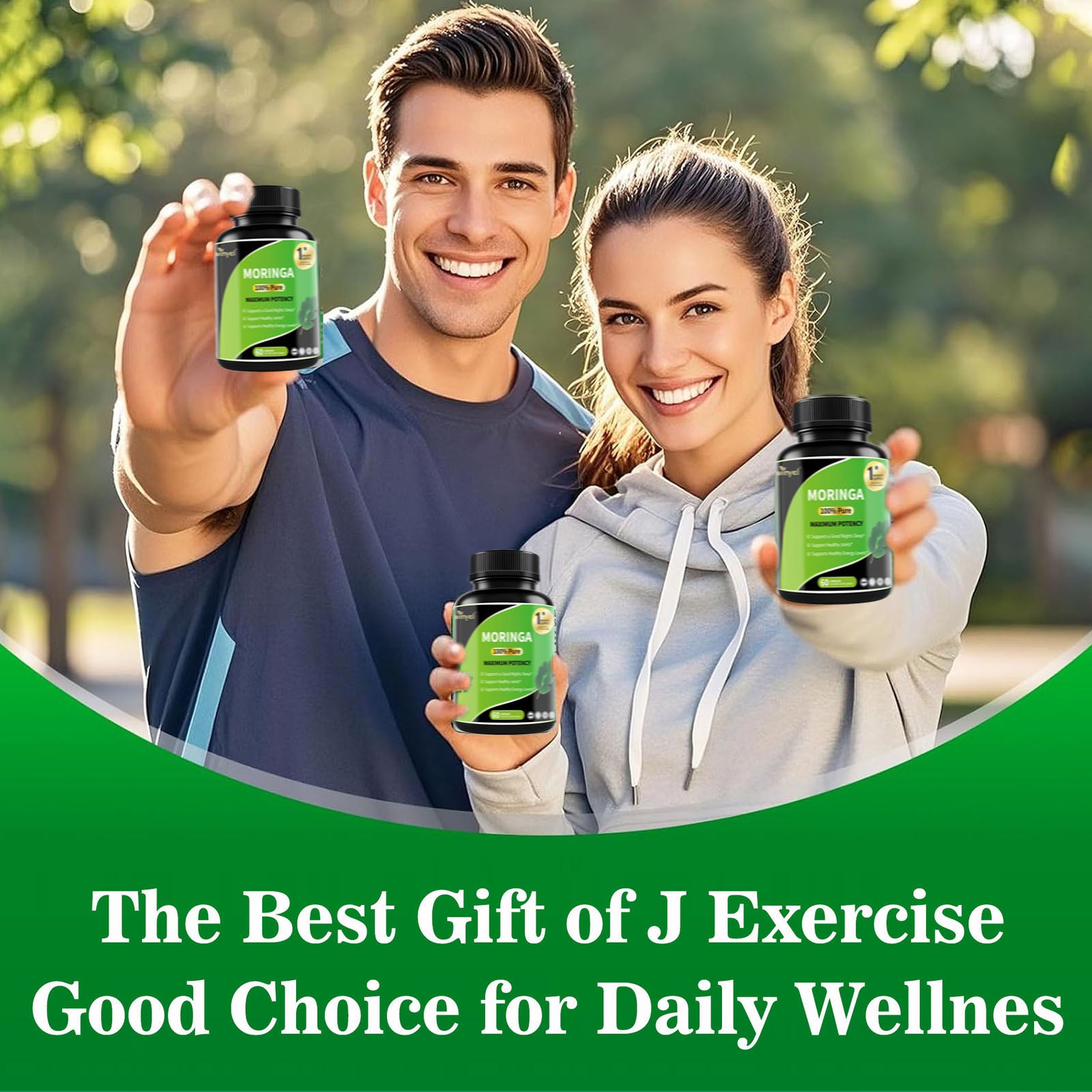 Pure Moringa Capsules - High Potency, Health & Fitness With Essential Vitamins & Amino Acids - 60 Capsules - 5 - CJ