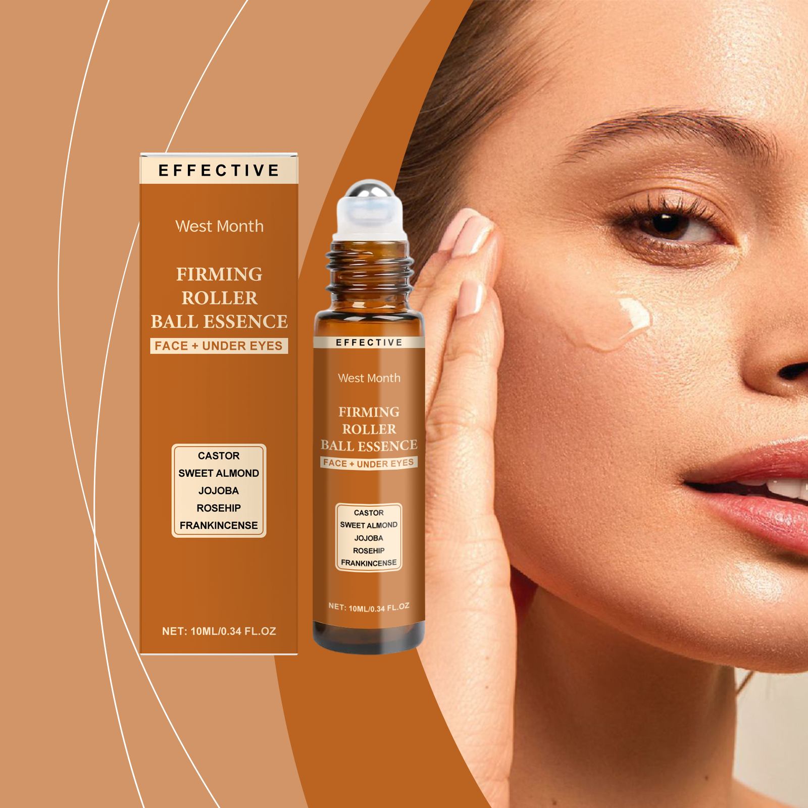 West&Month Firming Ball Essence, Gentle Hydrating Firming Moisturizing Nourishing Lifting Facial Skin Care - 5 - CJ