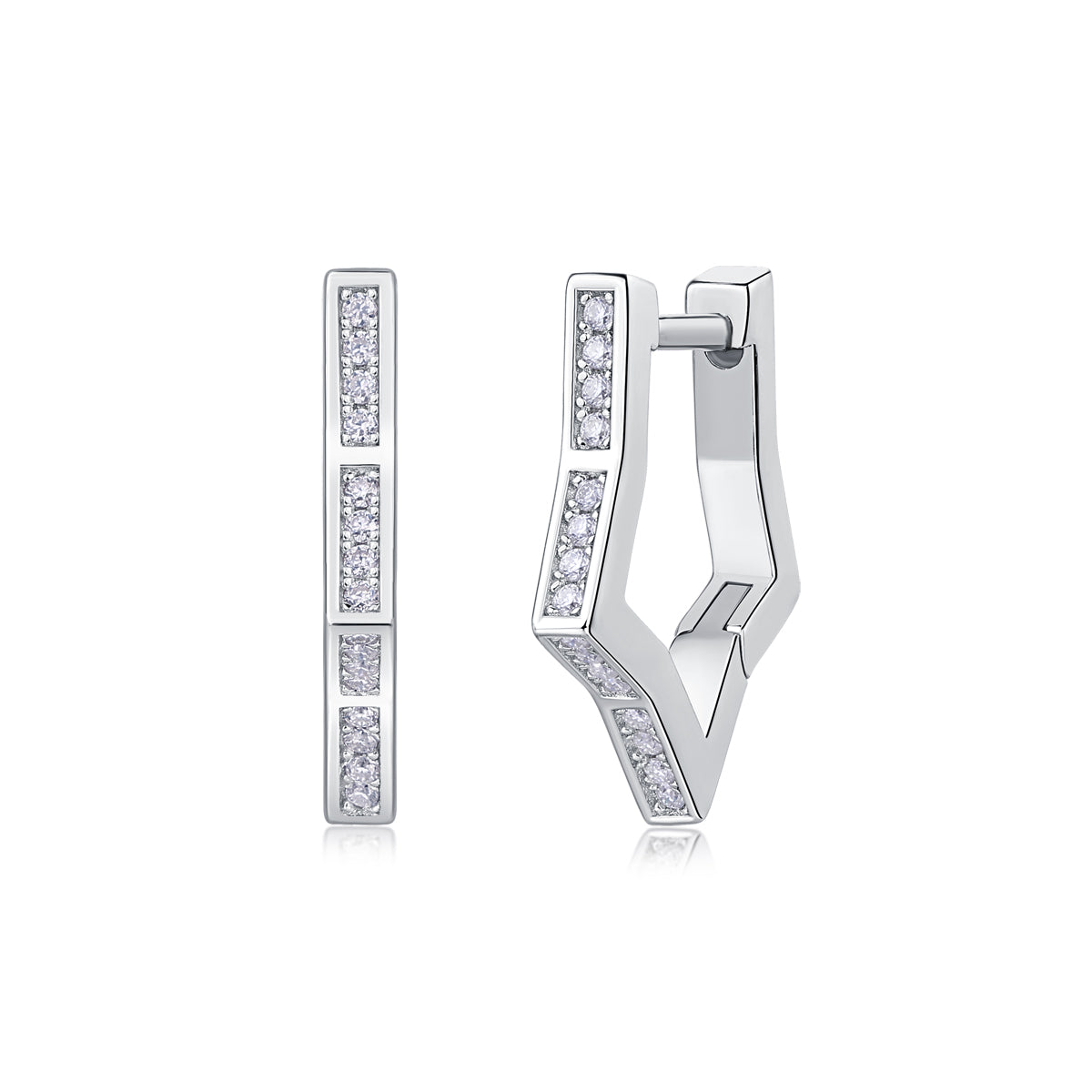 1Galaxy Wandering Diamond Set Moissanite Silver Earrings Luxury Fashion Diamond Earrings Stud Earrings Prohibit TikTok sales - 5 - CJ