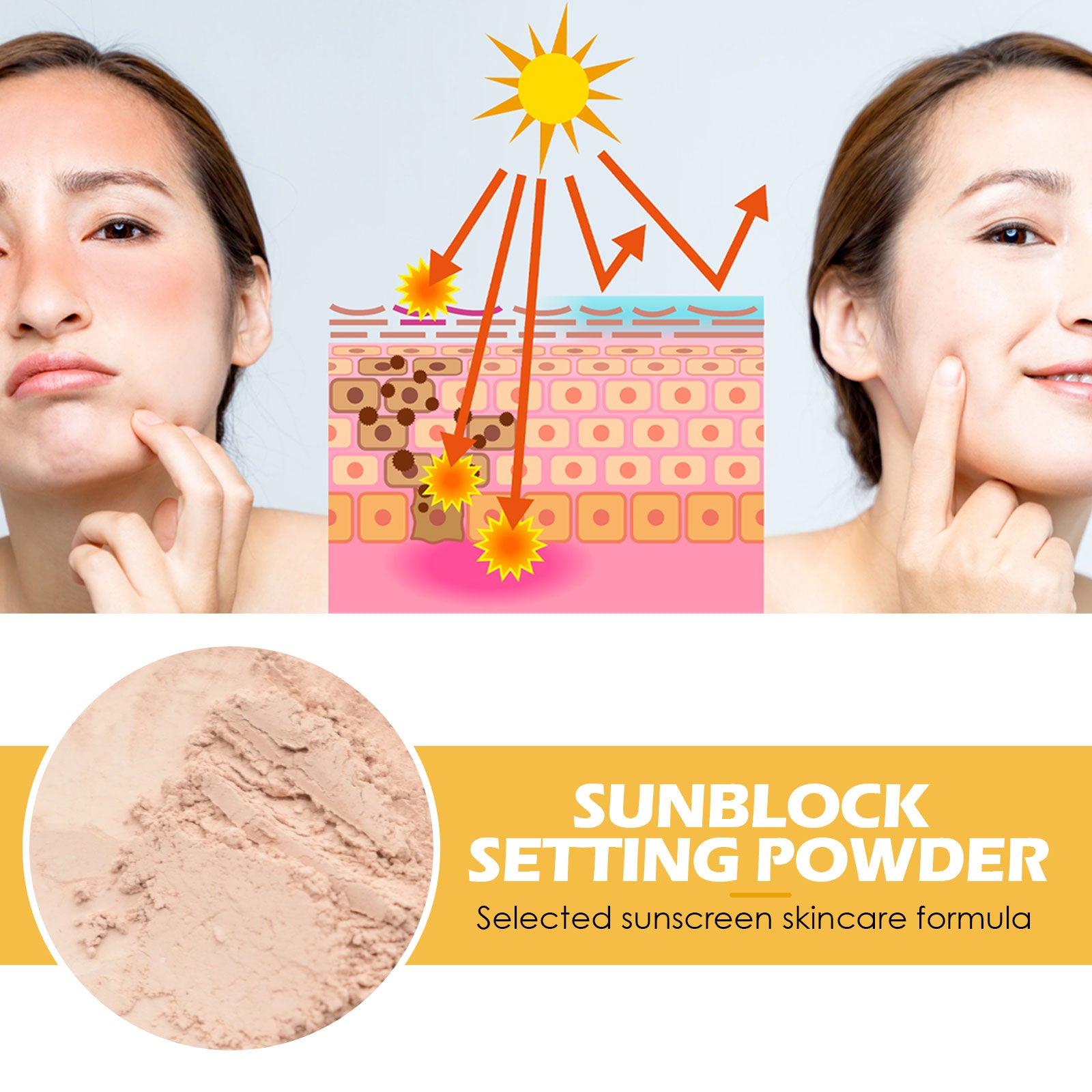 EELHOE Setting Powder For A Natural, Lightweight, Breathable Finish That Controls Oil And Provides Long - lasting, Smudge - proof Makeup - 5 - CJ