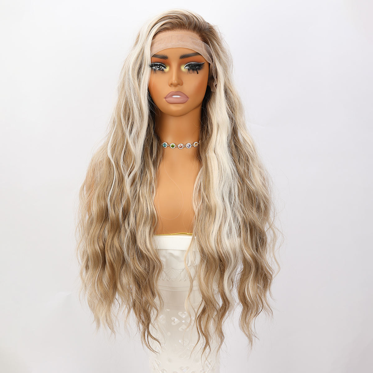 Brown Blonde Mixed High - gloss Lace Front T Part SM9208 Series Please Call Me For Actual Inventory - 5 - CJ