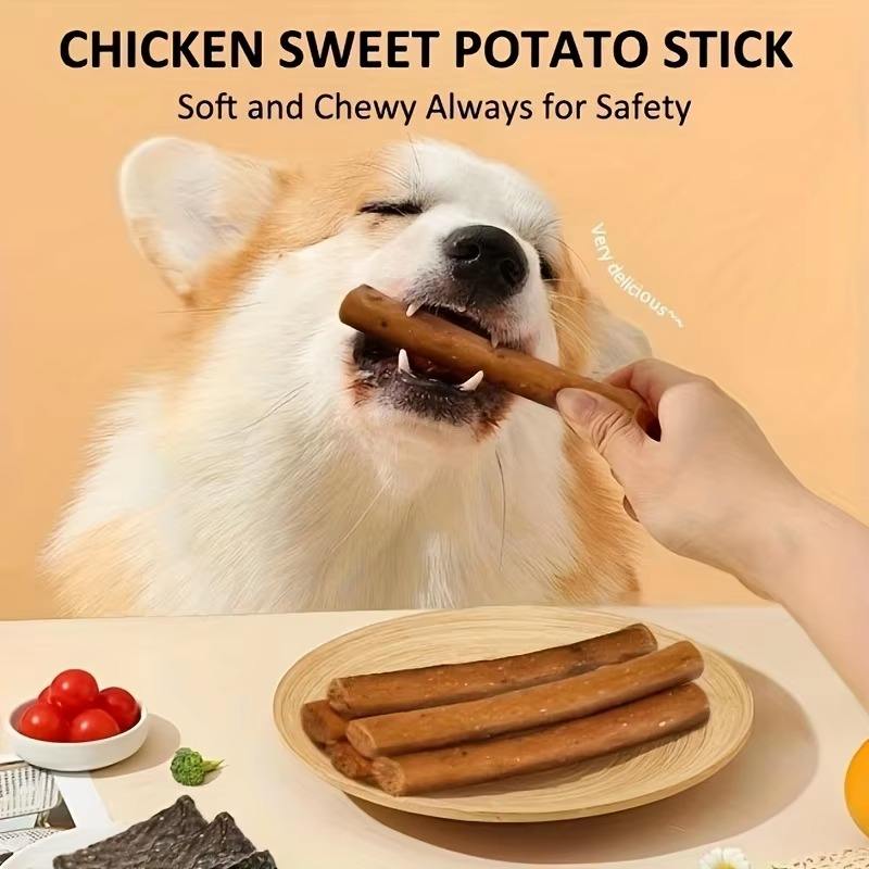 Pet - shaped Chik Chicken Wrapped In Rawhide Chewy Natural Meat Snack For Dogs Suitable For All Sizes. - 5 - CJ