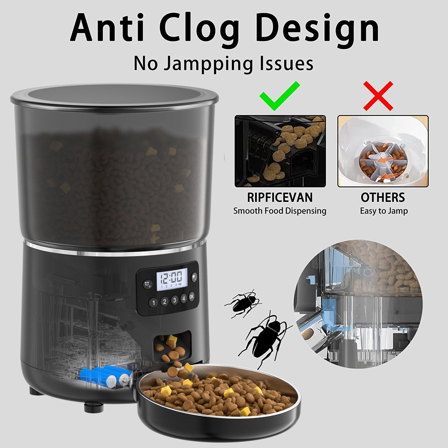 Pet 4L Smart Graffiti APP Automatic Pet Feeder - 0 - CJ
