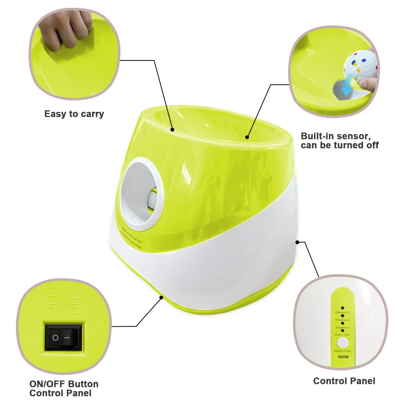Outdoor Dog Walking Interactive Training Pet Tennis Launcher - 0 - CJ