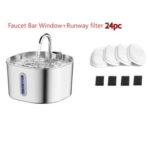 Stainless Steel Smart Pet Water Dispenser Automatic Circulation Large Capacity - 0 - CJ