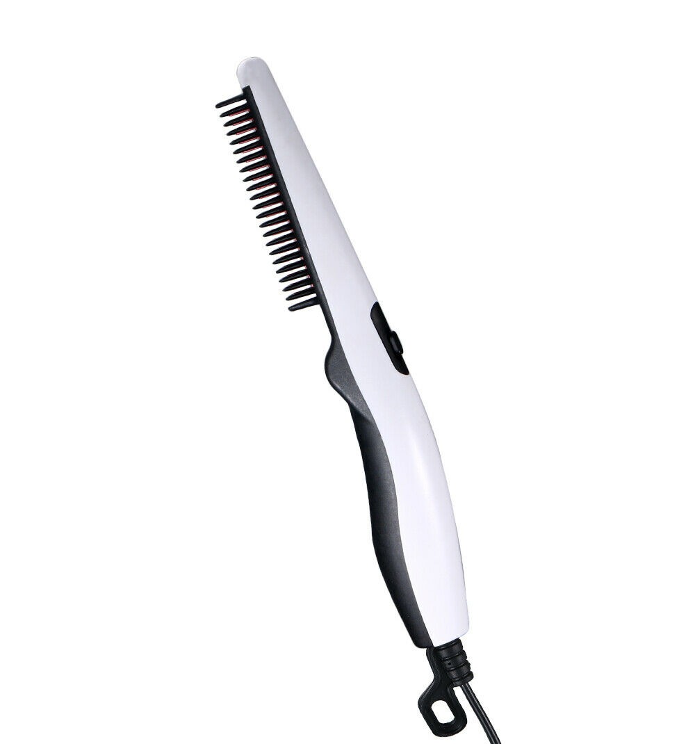 Negative Ion Hair Straightener Styling Comb Hot Comb Press Beard Brush For Men - 5 - CJ