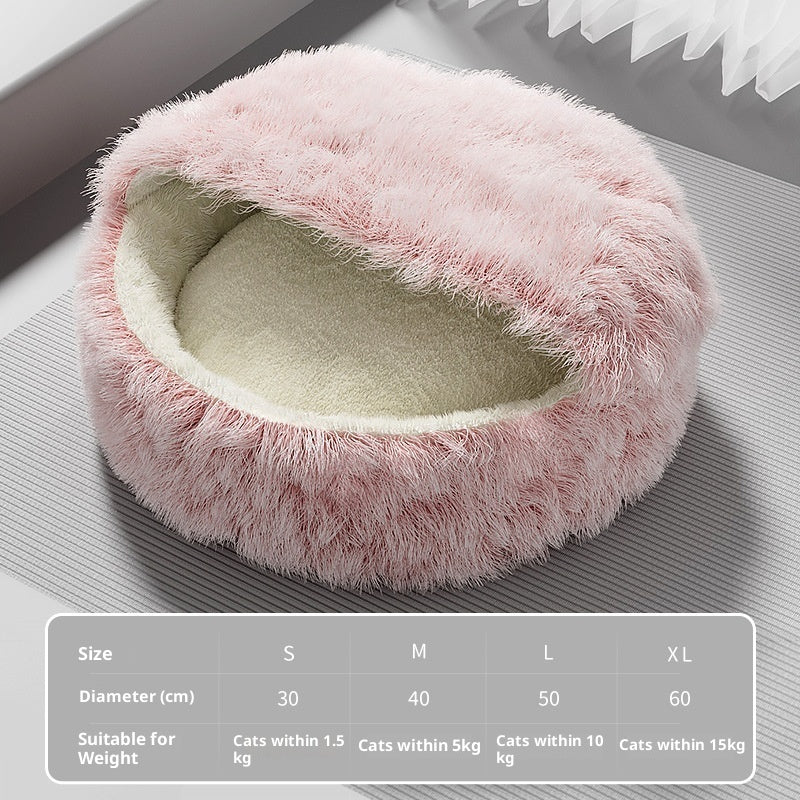 Warm Closed Wrapped Cat Sleeping Nest - 0 - CJ