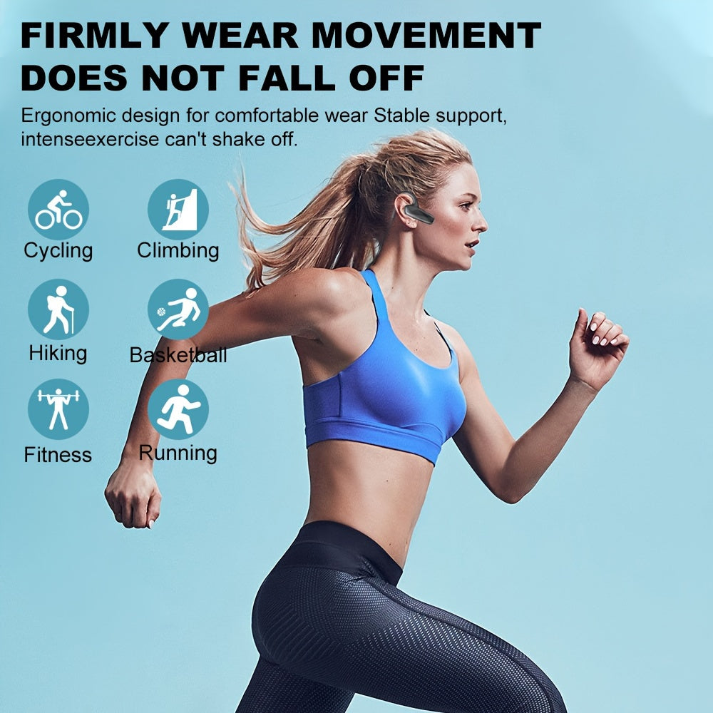 Open,design Bone Conduction Headphones, Wireless Headset, Comfortable To Wear, High - definition Sound Quality, Designed For Running And Sports, Long Battery Life, Stylish And Lightweight - 5 - CJ