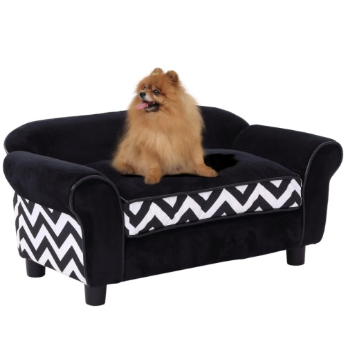 PawHut Dog Sofa Bed For XS - Sized Dogs, Cat Sofa With Soft Cushion, Pet Chair Lounge With Washable Cover, Removable Legs, Wooden Frame - 5 - cjdroshippping