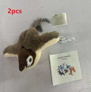 Pet Plush Toy Making Sound Electric Fish Jumping Winged Bird - 0 - CJ