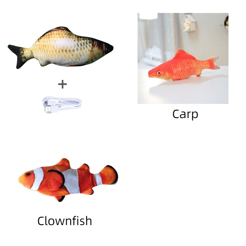Without Cat Nip Version - Electric Jumping Fish Simulation Electric Fish Toy - 0 - CJ - Set F - CJWJWJMR00725 - Set F