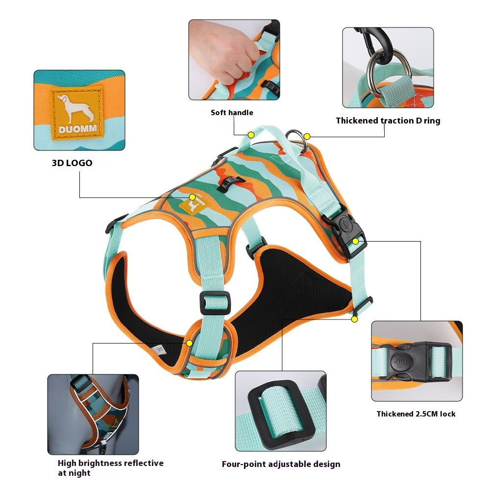 Dog Chest And Back Reflective Commuter Hand Holding Rope - 0 - CJ