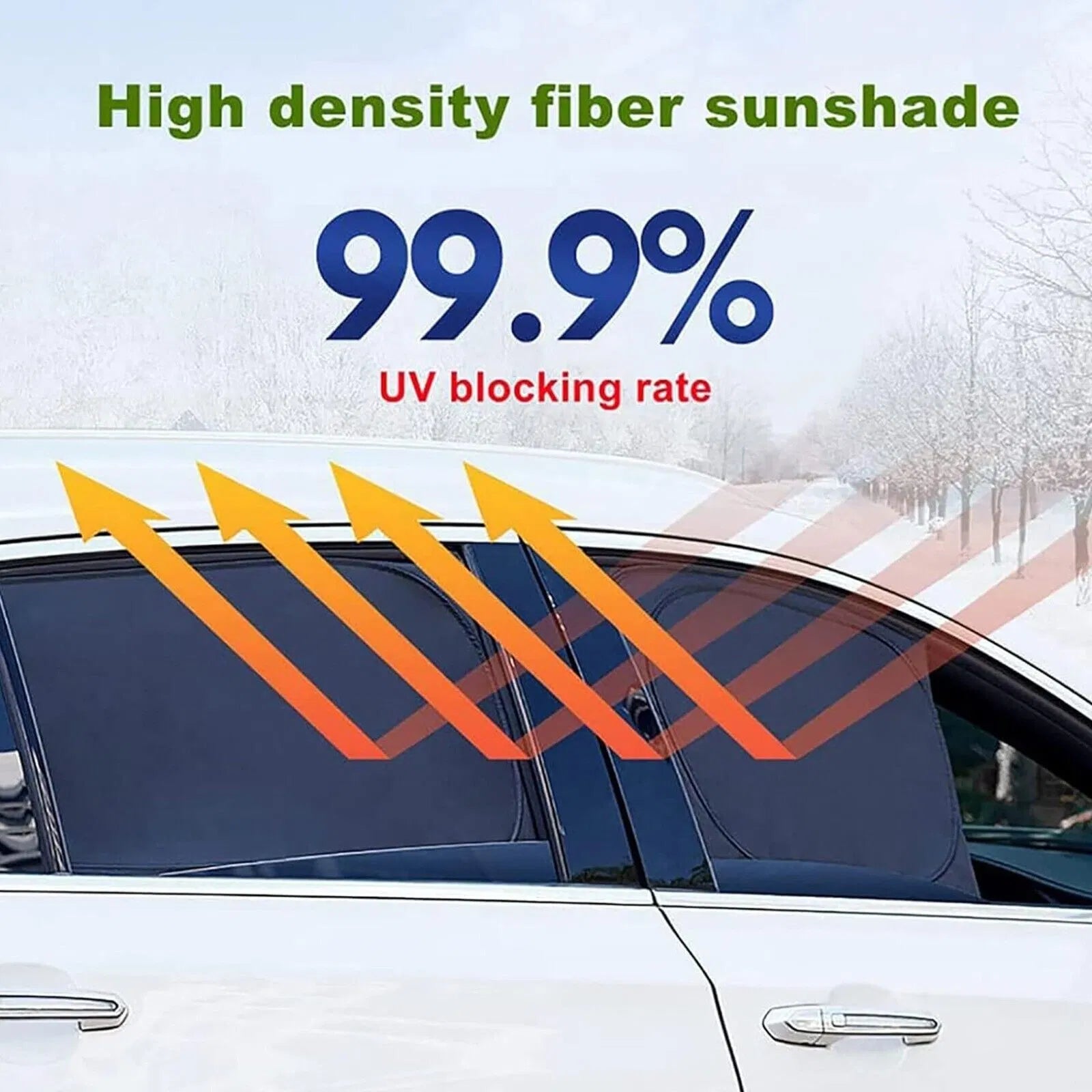 4X Magnetic Car Side Front Rear Window Sun Shade Cover Mesh Shield UV Protection - 5 - cjdropshipping