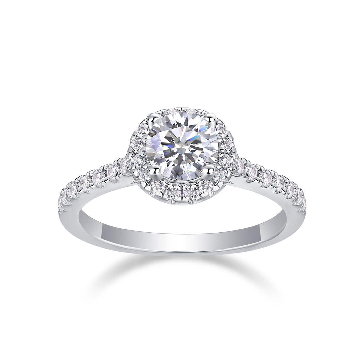 1Hug Your Lover With A Large Diamond Ring Luxury Fashion Set With Moissanite Silver Ring Prohibit Tk Sales - 5 - CJ