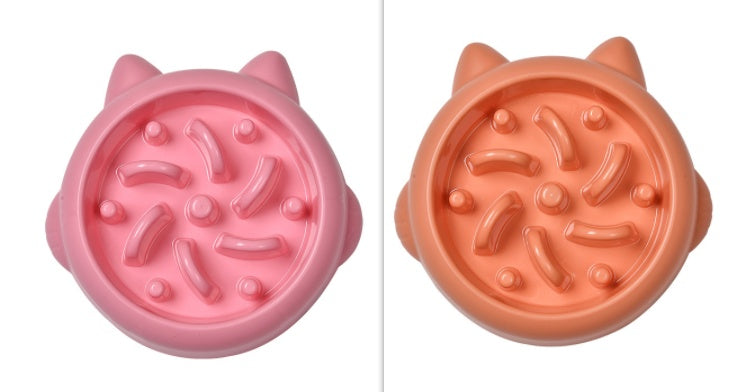 Pet Dog Cat Slow Feeder Bowls Anti Choking Slow Feeder Dish Bowl Home Dog Eating Plate Anti Gulping Bowl Supplies - 0 - CJ - Set1 - CJGY174846505EV
