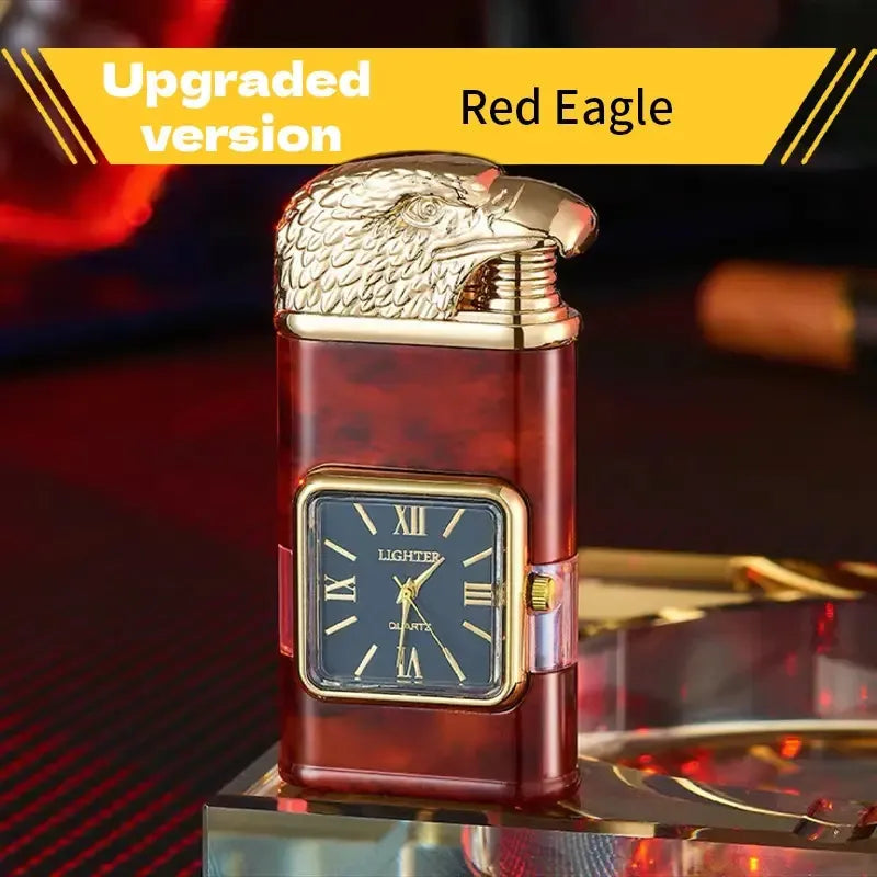1pc Butane Lighter, Magic Dual Flame Lighter, Windproof Jet & Soft Flame Switchable Lighter, Quartz Dial Lighter, Invertible Flame, Perfect Gift For Father, - 5 - CJ