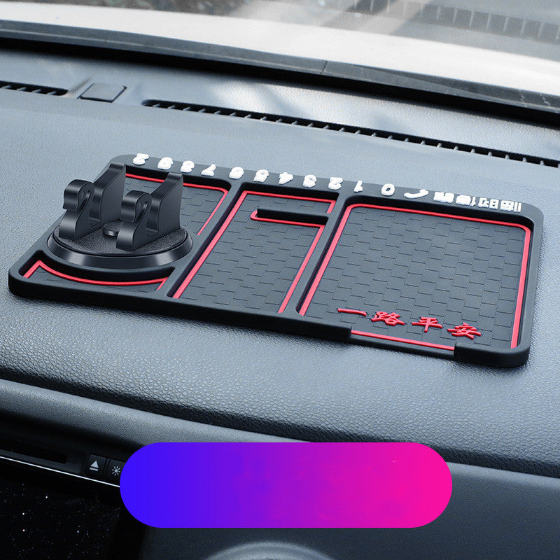 Non - Slip Car Phone Pad For 4 - in - 1 Car Parking Number Card Anti - Slip Mat Auto Phone Holder Sticky Anti Slide Dash Phone Mount - 0 - CJ - Safe journey - 1PC - CJQC138570813MN