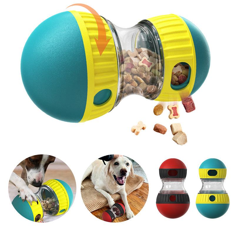 Food Dispensing Dog Toy Tumbler Leaky Food Ball Puzzle Toys Interactive Slowly Feeding Protect Stomach Increase Intelligence Pets Toy Pet Products - 0 - CJ