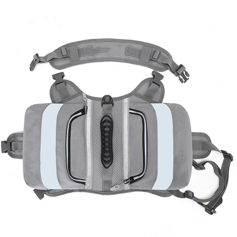 Outdoor Large Dog Backpack For Pets - 0 - CJ - Grey - CJGX173743305EV