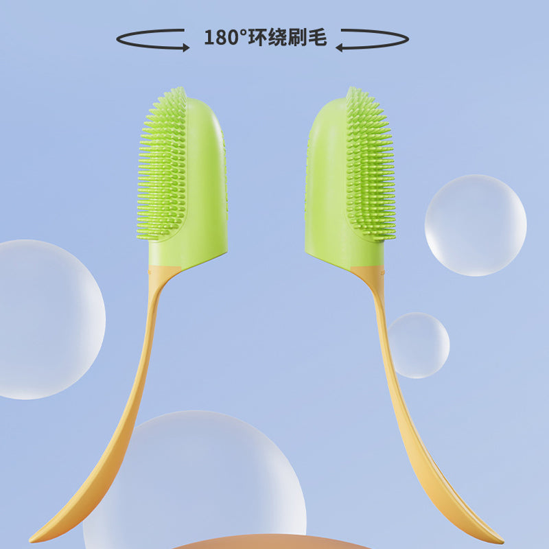 Dog Tooth Cleaning Brush Care Finger Wrap Cat Dog Oral Cleaning Toothbrush Tool Silicone Dog Cat Finger Toothbrush Supplies Pet Products - 5 - CJ