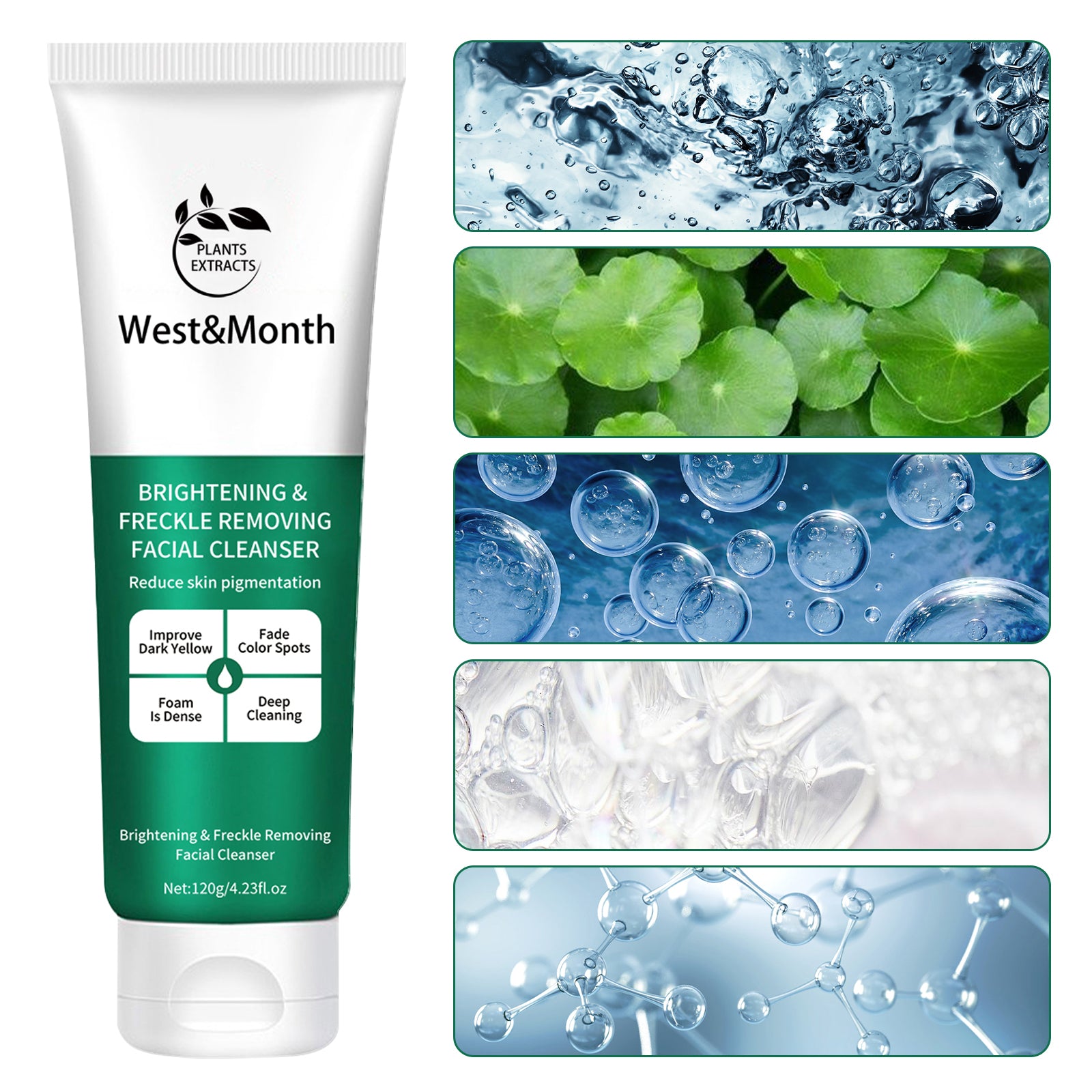 West&Month Brightening And Freckle - removing Facial Cleanser, Cleansing And Brightening Skin Moisturizing And Non - tightening Cleanser - 5 - CJ