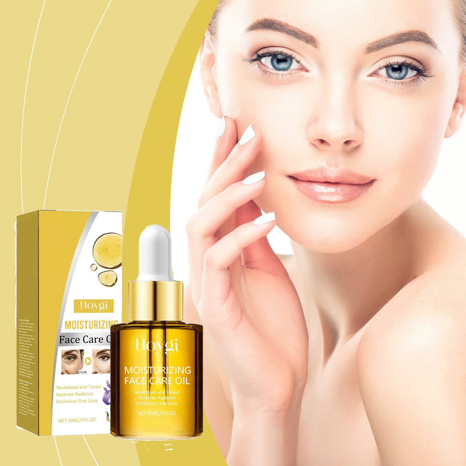 Hoygi Facial Care Essential Oil, Gently Moisturizes, Moisturizes, Tightens, Hydrates, Brightens, Hydrates And Tender Skin Essence - 5 - CJ
