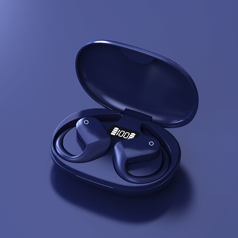 Open Ear Bluetooth, Wireless Headphones Sport Over Earphones Built - in Mic With Ear Hooks Case Ergonomic For Running Fitness - 5 - CJ