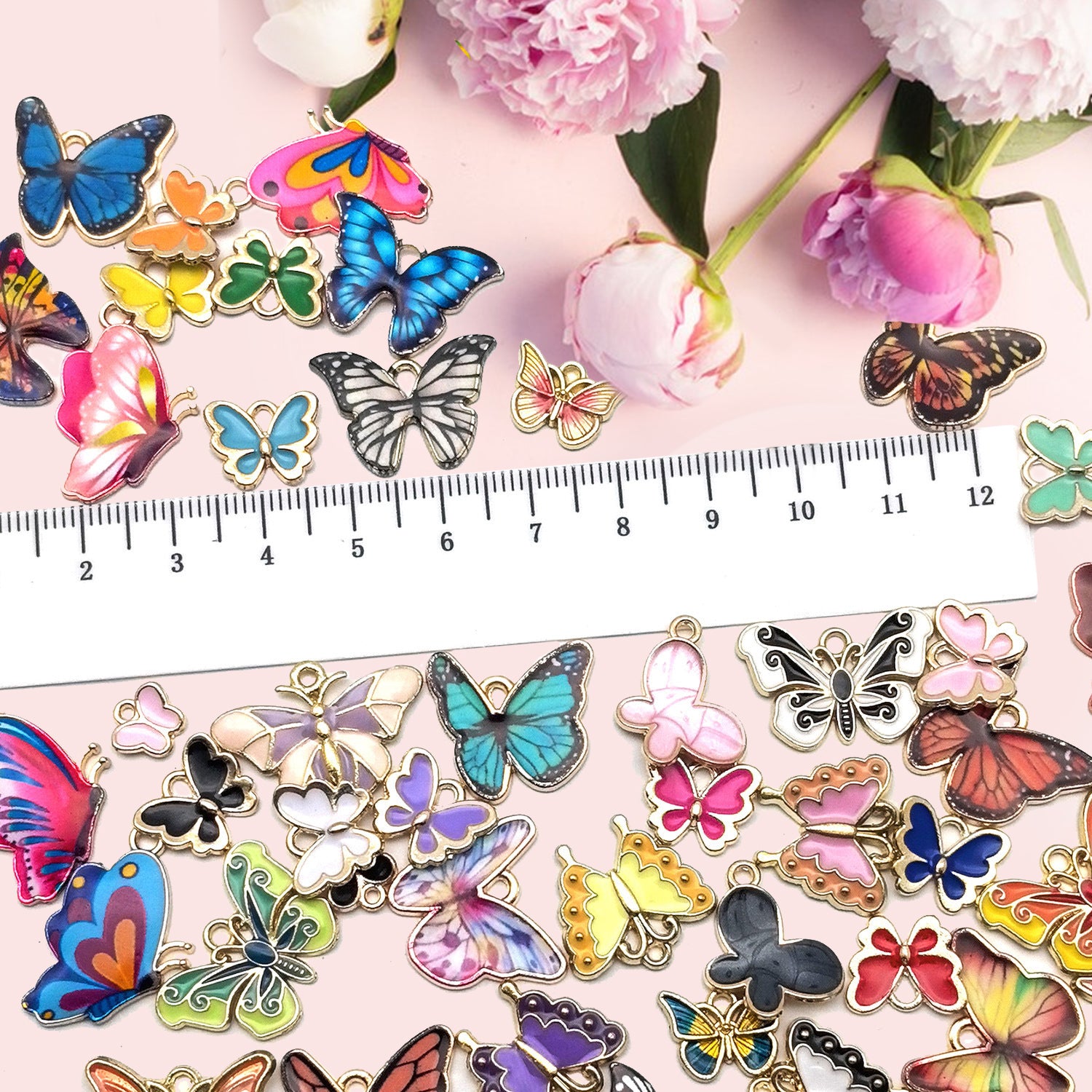 126 Pcs Butterfly Charms - 5 - CJ