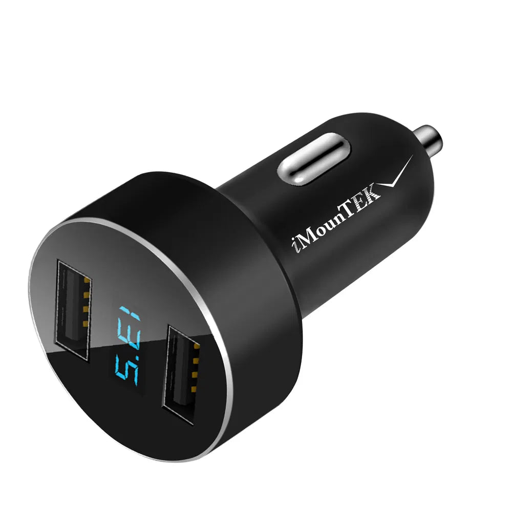 Universal 15W/3.1A Dual USB Car Charger Adapter Aluminum Alloy Fast Car Charging Adapter For IPhone XR XS Tablet PC - 5 - CJ