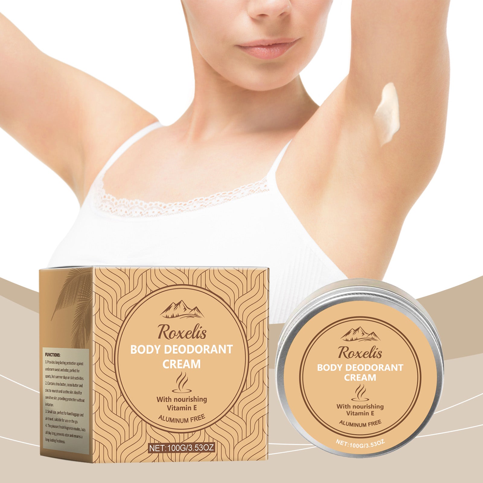 Roxelis Body Care Cream Gentle Formula Nourishes And Soothes Skin Refreshing And Non - Greasy Body Fragrance Retaining Care Cream - 5 - CJ