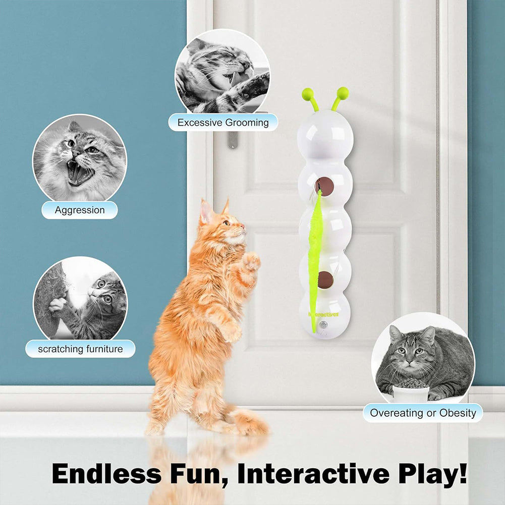 Teasing Cat Toy Automatic Pes Toy With Tail Motion Activated Kitten Toy Rechargeable Smart Interactive Cat Toy Pet Products - 0 - CJ